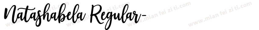 Natashabela Regular字体转换
